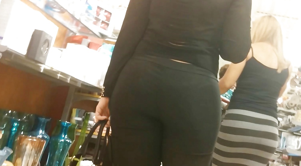 Thick big booty white girl in TIGHT trousers #40936980