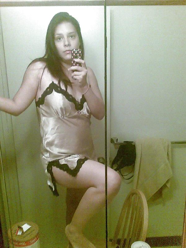 Single girl in Satin nighty #37495346