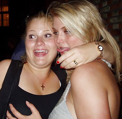 Danish teens & women-127-128-party cleavage breasts touched  #25645384