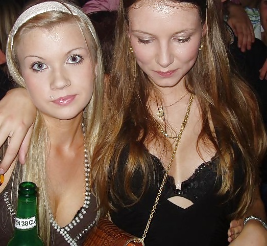 Danish teens & women-127-128-party cleavage breasts touched  #25645393