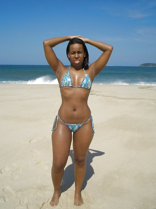 Cute Ebony Teen from The Beach #31277625