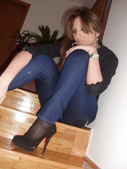 Donna in collant in scarpe e scarpe basse 
 #30011934