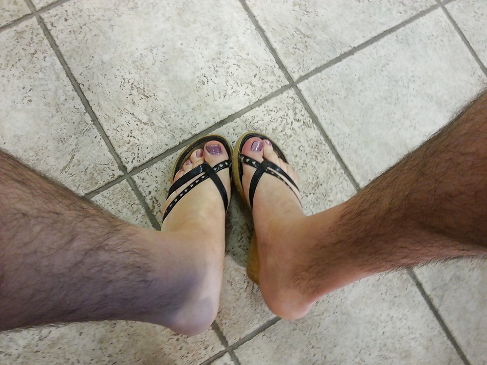 Cum on little sister's flip flops sandals of scarpebagnate #23111541