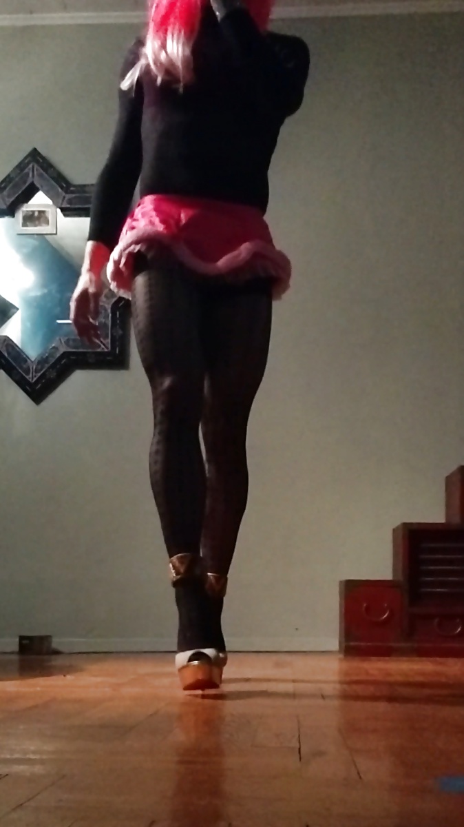 Kitti Cross in a pink skater skirt #40052849