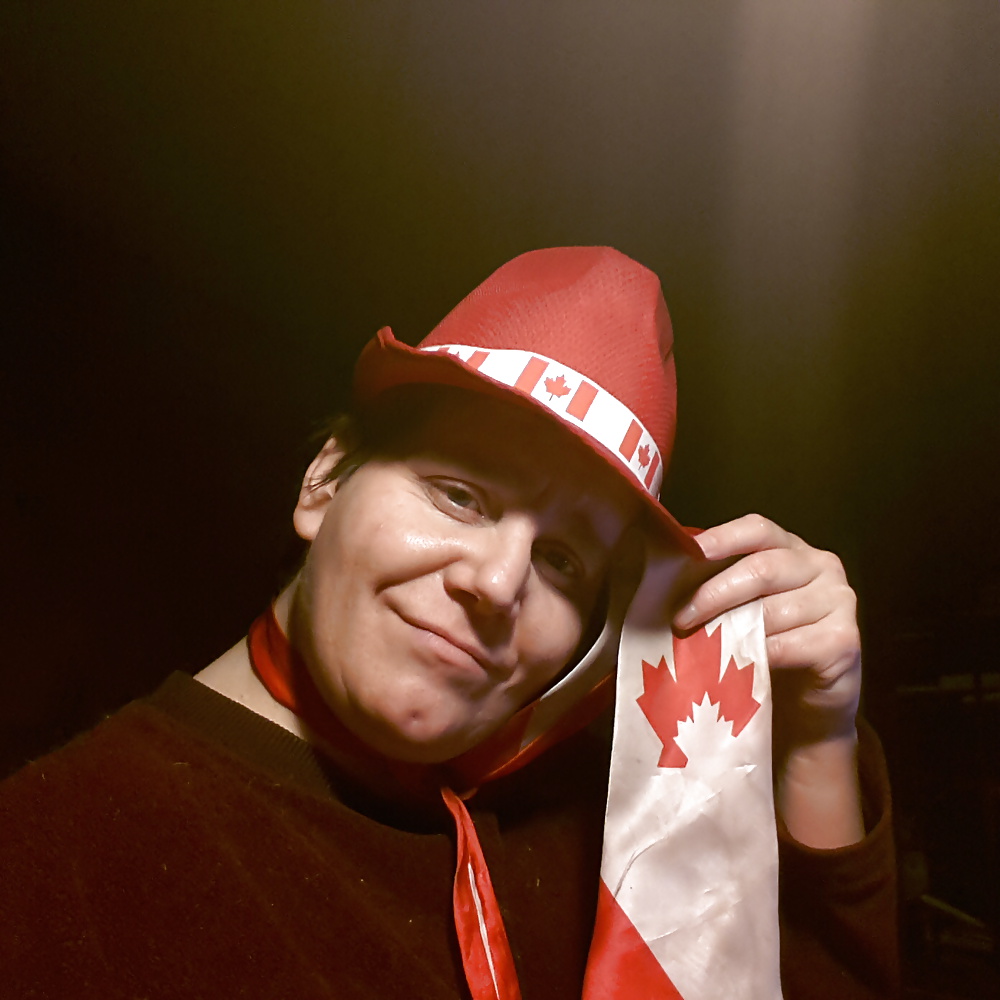 Face pic of me with canadian hat and tie