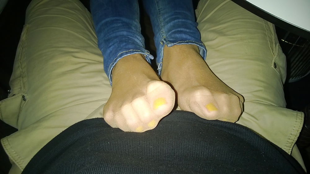 Nylon soles footjob hot #34528349