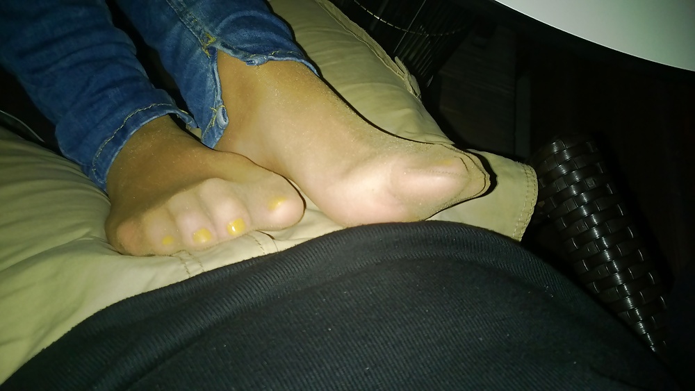 Nylon soles footjob hot #34528362