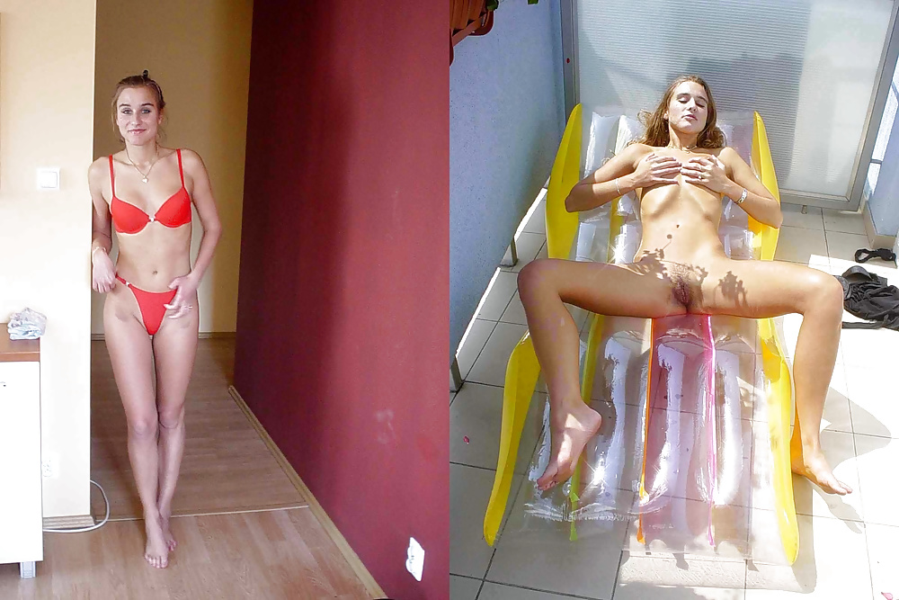 Your girlfriend before-after, dressed-undressed #40328059