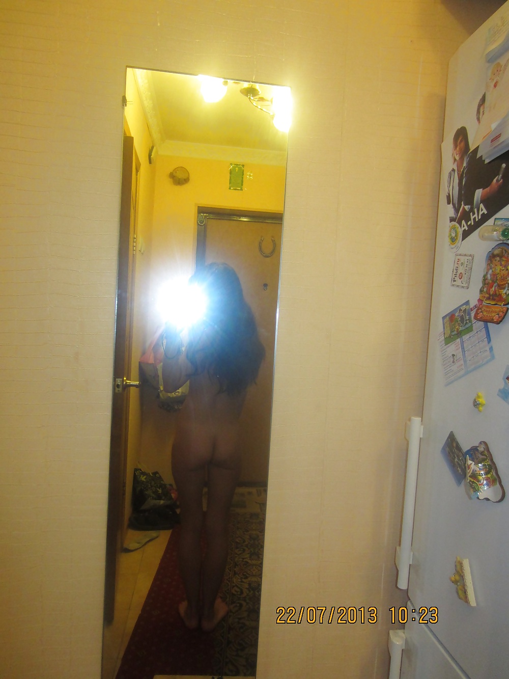Elena - Young School Russian Girl Making Naked Selfie (18+) #38797505