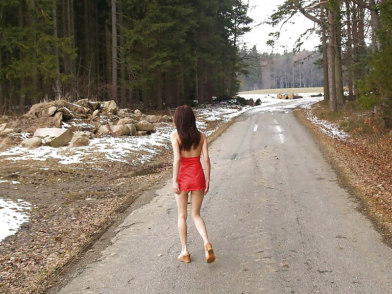 Wife in February forest #29473971