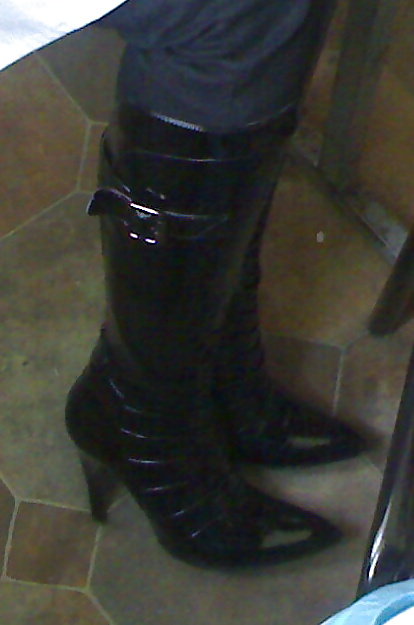Cum on gf patent leather boots