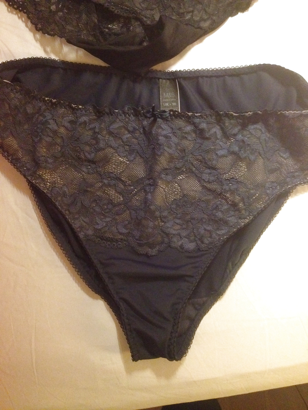 Schwarz Slip Weiß Höschen #40709711