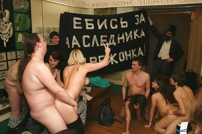 Russian prostitute group, Pussy Riot, in sex tape orgy #25921501