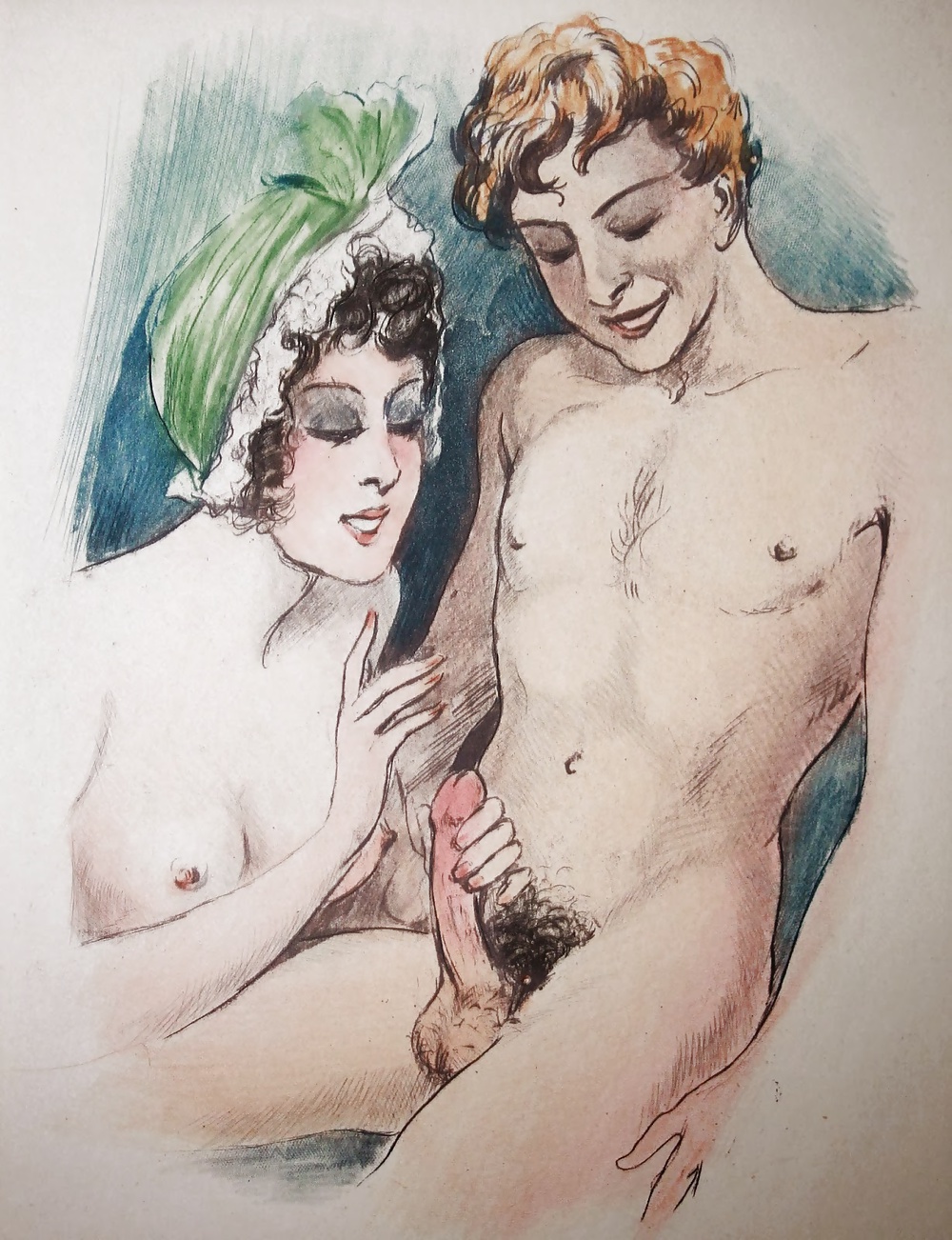 Vintage Erotic Drawings 25 #30456545