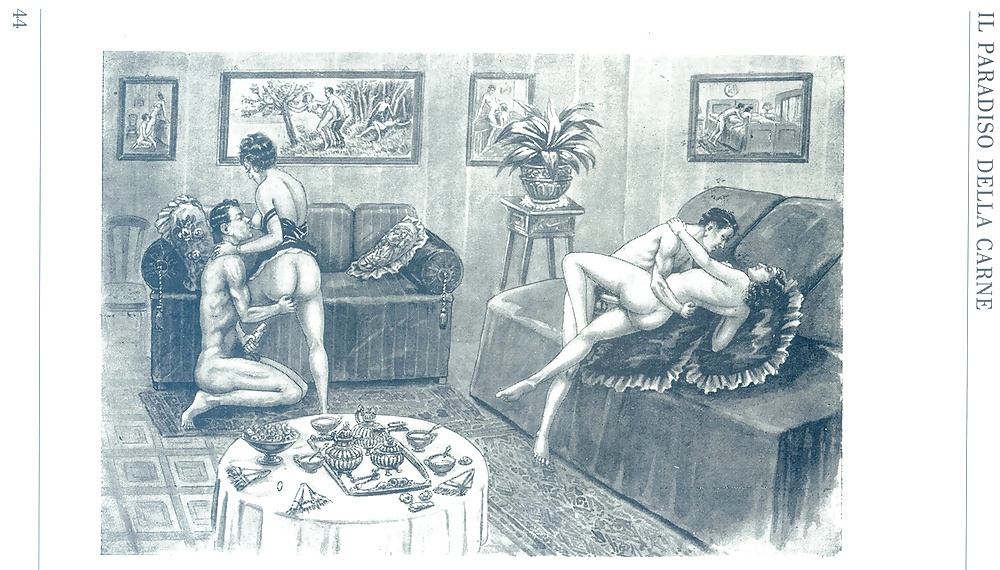 Vintage Erotic Drawings 25 #30456618