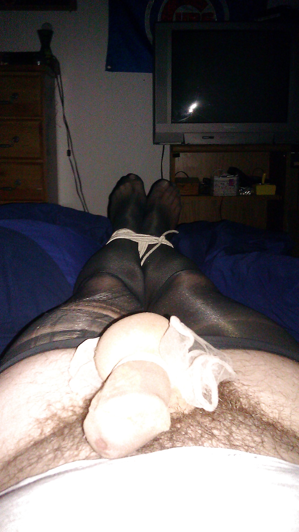 My Cock, Balls and Feet Bound in Pantyhose I #27380847