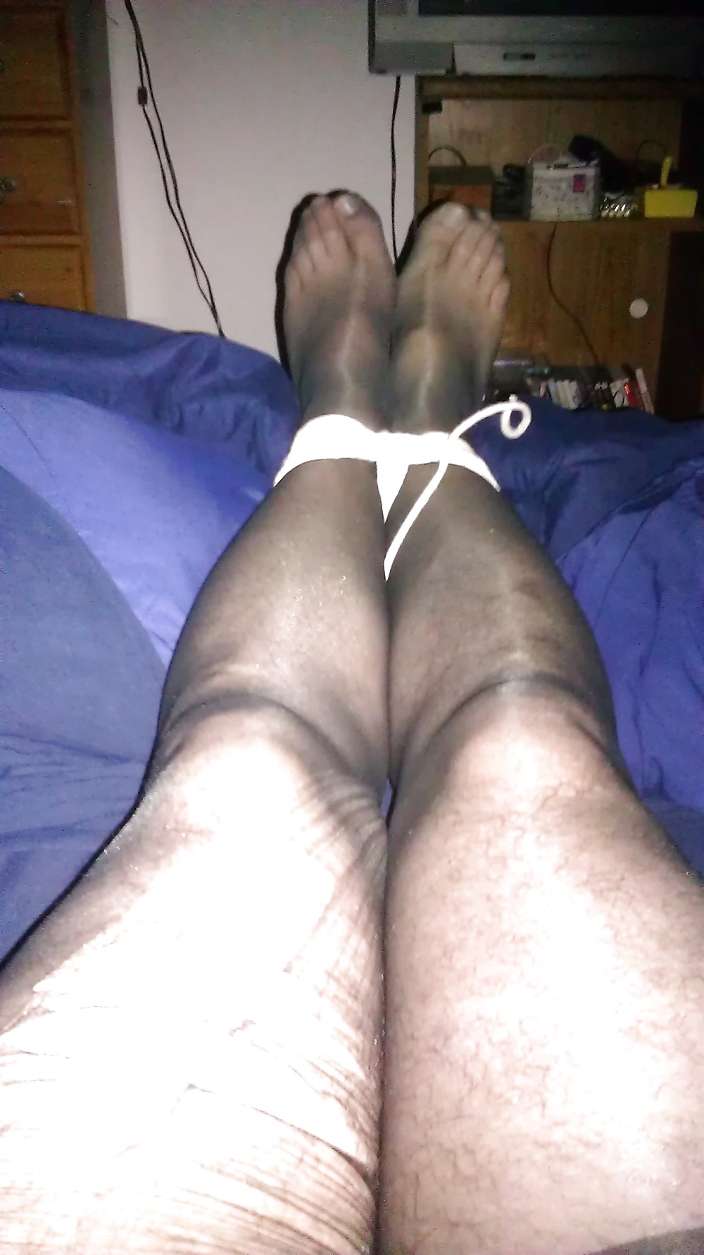 My Cock, Balls and Feet Bound in Pantyhose I #27380873