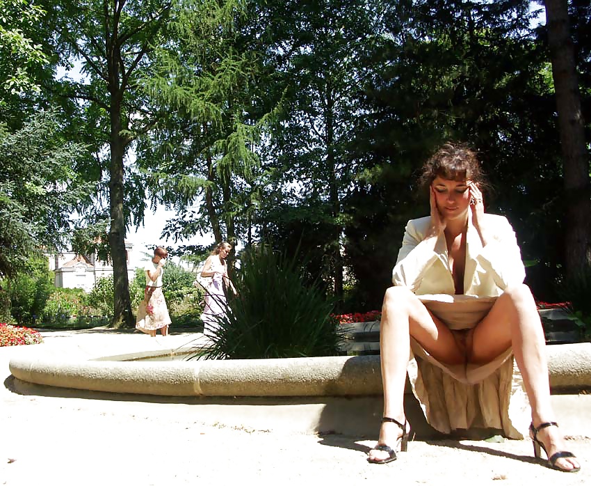 Französisch Nadine In Einem öffentlichen Park Zu Blinken 2005 #24667070