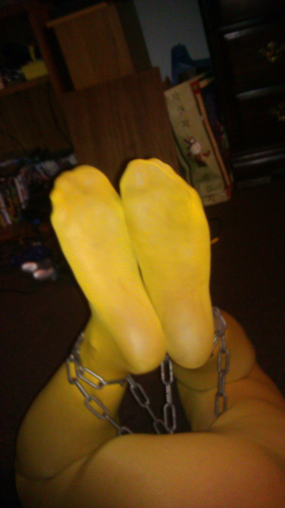 My Cock and Feet Chained in Pantyhose #3 #27562230