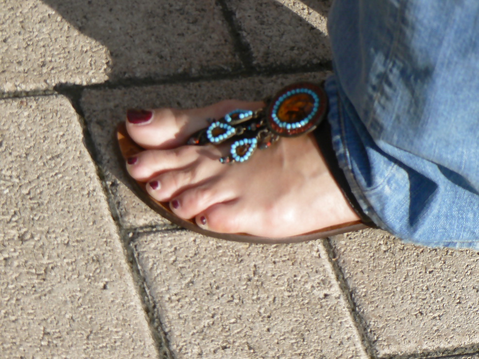 Feet and heels on the street #36470517