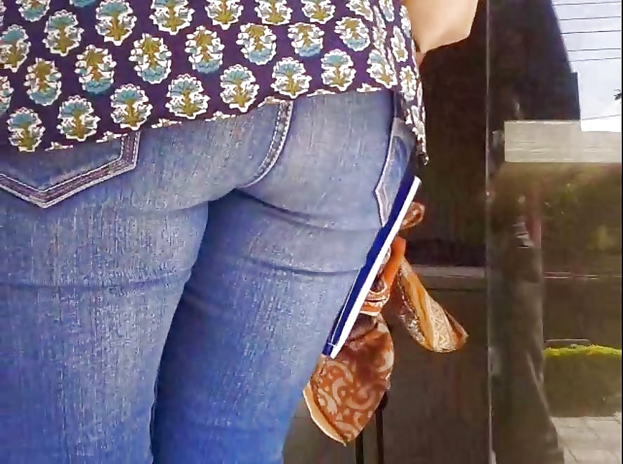 My GF's big ass in jeans candid desi #40622184