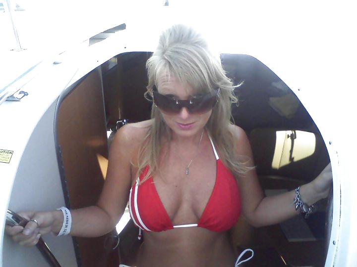 MILF Slut Wife Michele shows off her bikinis #30984191