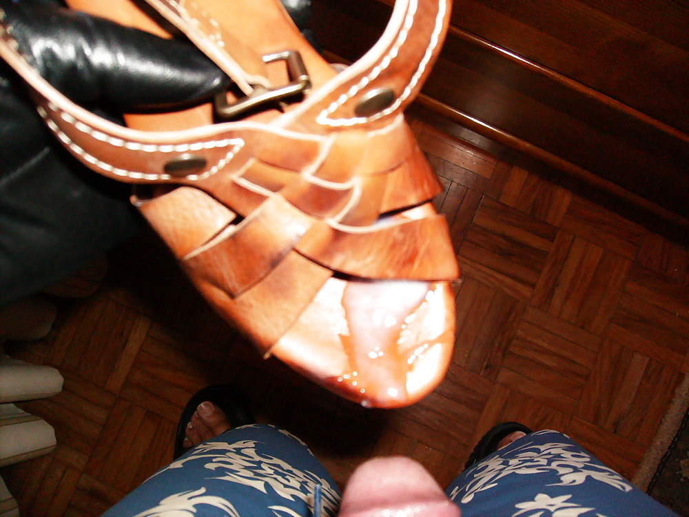 Wood soles sandals. #35273280