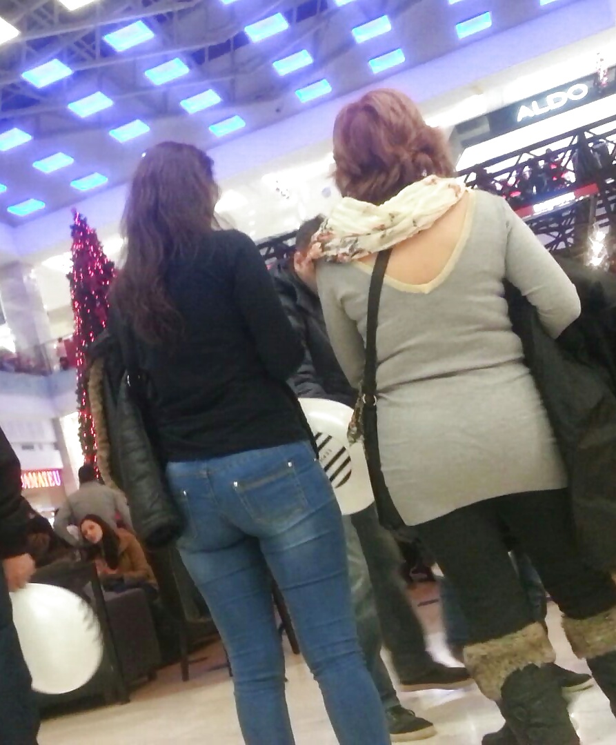 Spy sexy ass old + young in mall romanian #39113452