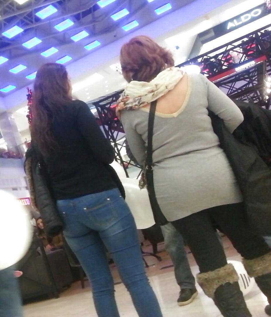 Spy sexy ass old + young in mall romanian #39113475
