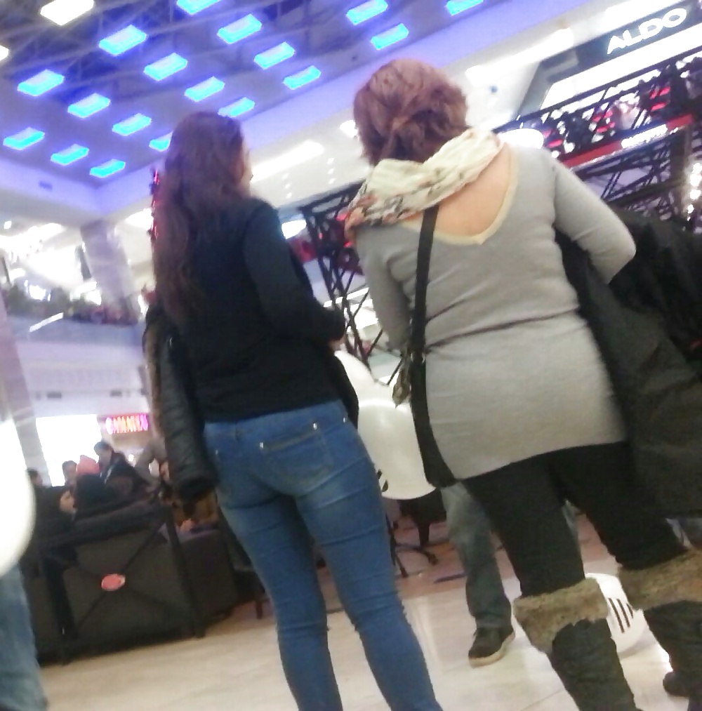 Spy sexy ass old + young in mall romanian #39113486
