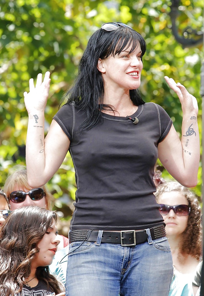 Pauley Perrette - Pokies and slight see through #36845144