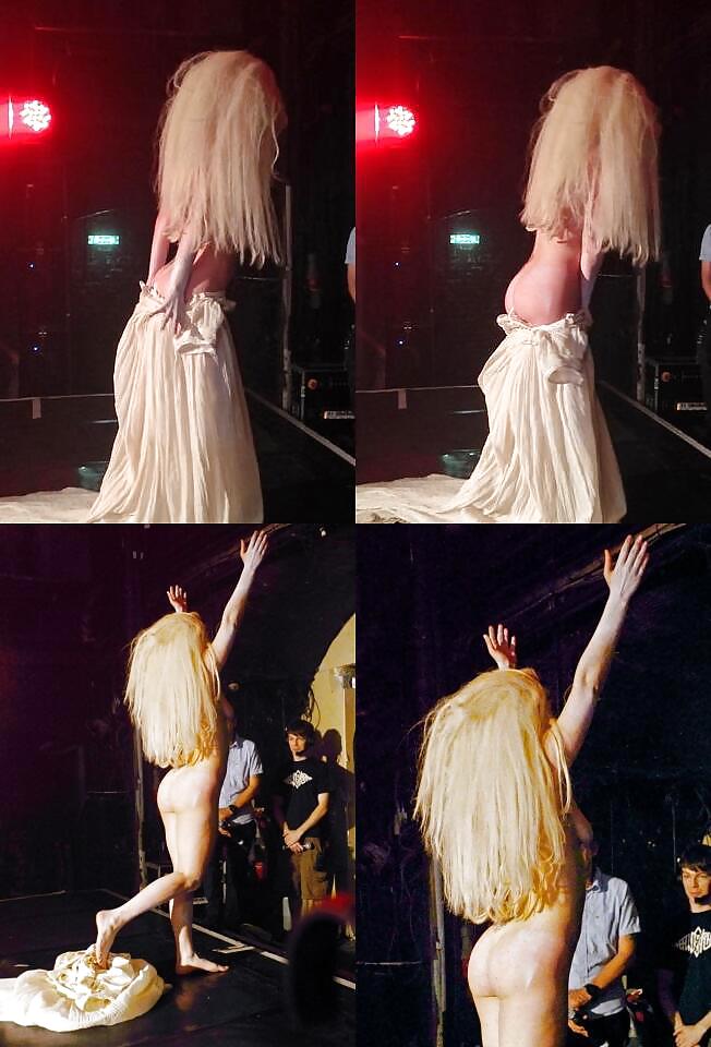 Lady Gaga strips NAKED on stage at London GAY nightclub #23071175