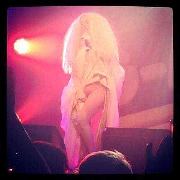 Lady Gaga strips NAKED on stage at London GAY nightclub #23071182