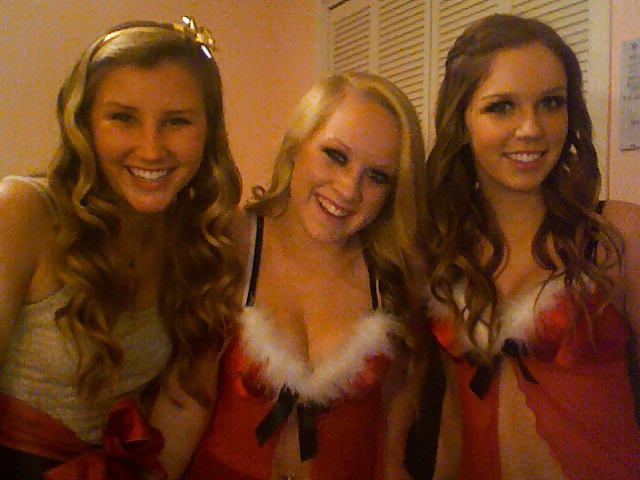 Slutty party teens christmas edition.
 #39960094