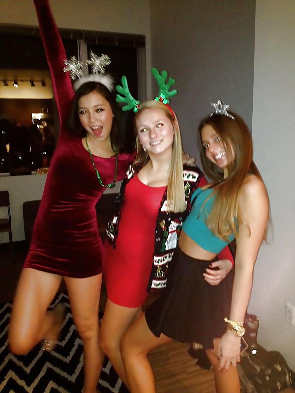 Slutty party teens christmas edition.
 #39960184