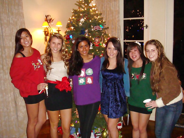 Slutty party teens christmas edition.
 #39960225