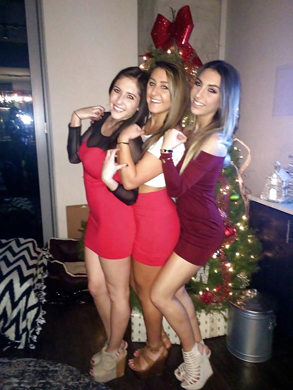 Slutty party teens christmas edition.
 #39960235