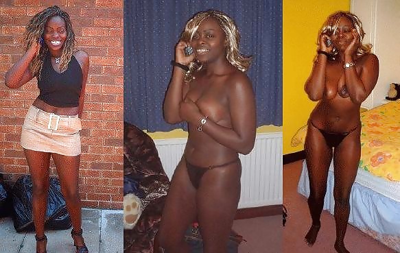 Clothed and Nude 7  Ebony Women  #32594810