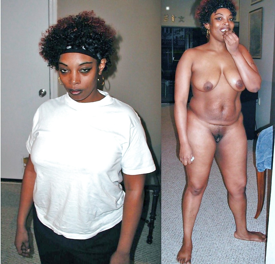 Clothed and Nude 7  Ebony Women  #32594855