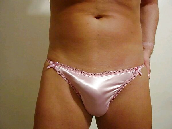 Small penis in satin panties #24125625