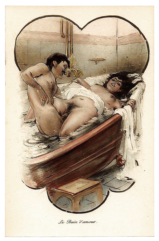Sie. Gezeichnet Porno Kunst 29 - Französisch Postkarten 9 #24261024