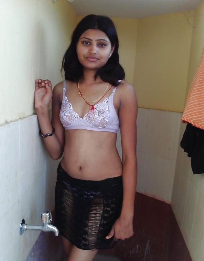 Cute indian girl stripping nude