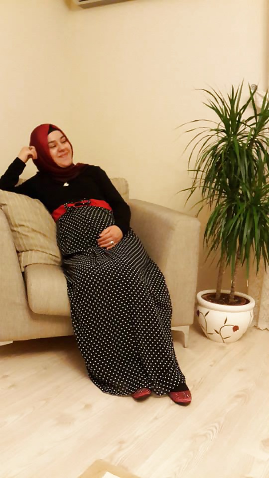 Arab Turc Hijab Turban-porter Assis Persillage Indien #32097964