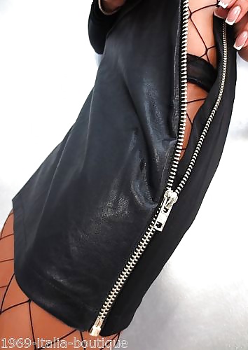 Tight Leather Skirt With Zipper #29295204