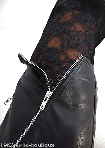 Tight Leather Skirt With Zipper #29295233