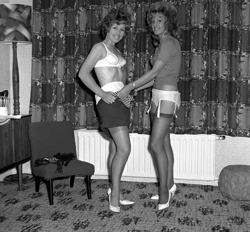 Vintage ladies wearing white panties 4. #31251891