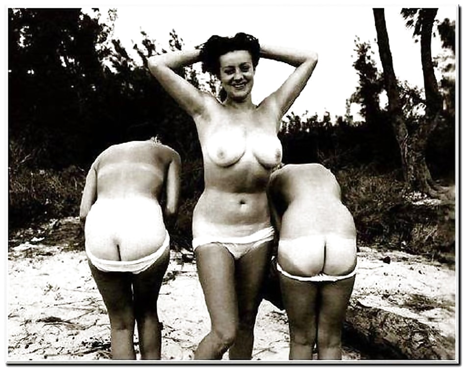 Vintage ladies wearing white panties 4. #31251896