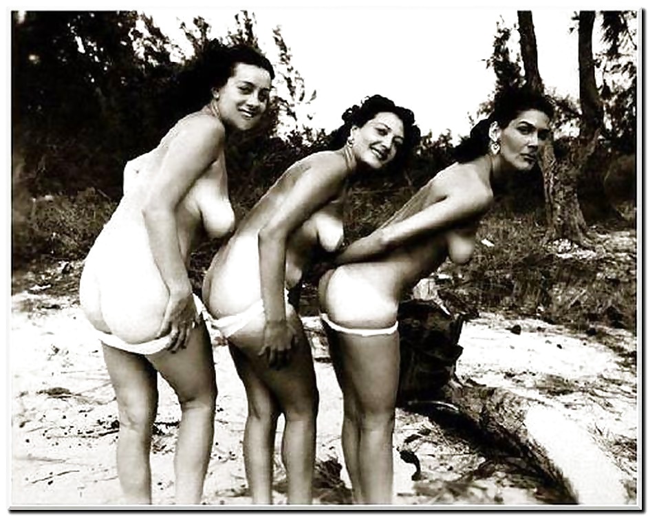 Vintage ladies wearing white panties 4. #31251897