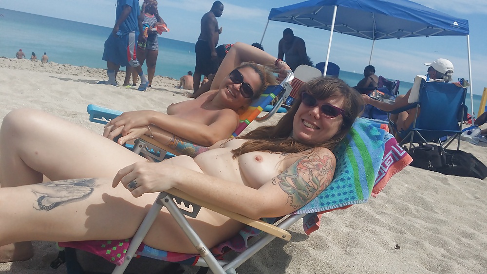 Tattooed Hairy Slut At Haulover Beach Florida Porn