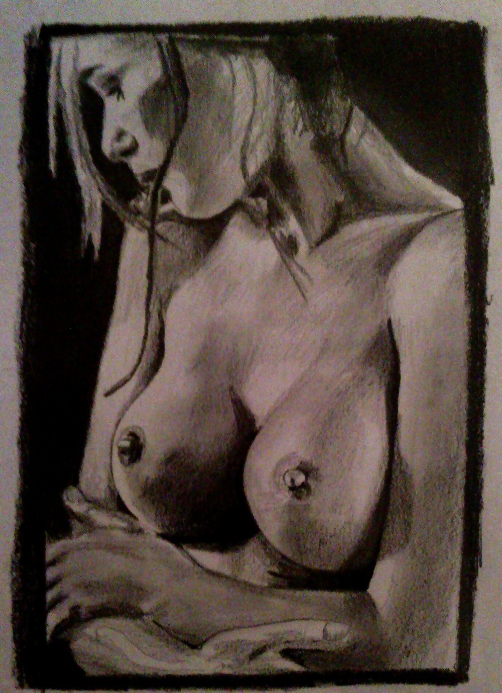 Wife drawing great tits #31365080